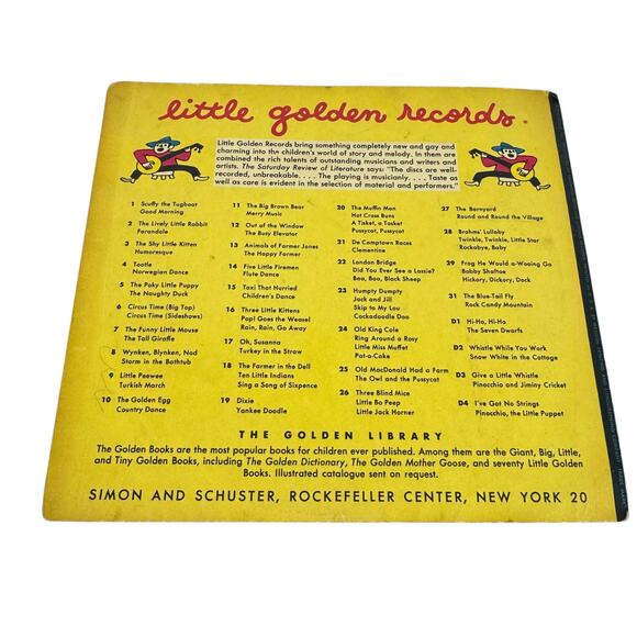 Vintage 1950s A Little Golden Record Mother Goose Nursery Rhymes Lullabies - Picture 2 of 4
